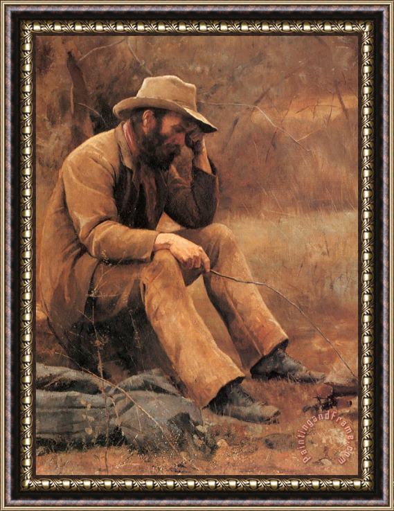 Frederick Mccubbin Down on His Luck [detail] Framed Painting
